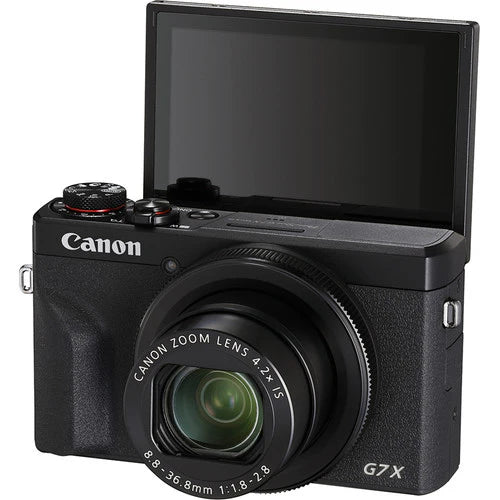 Canon PowerShot G7 X Mark III Digital Camera (Black) – 20.1MP 4K Video, Vlogging & Content Creation Kit with Wi-Fi & Bluetooth