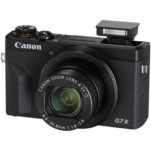 Canon PowerShot G7 X Mark III Digital Camera (Black) – 20.1MP 4K Video, Vlogging & Content Creation Kit with Wi-Fi & Bluetooth